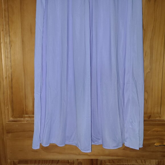 Miss Elaine Essentials Lavender Cap Sleeve Nightgown - Picture 5 of 9